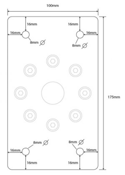 XPert Pole Deckenhalterung mit Adapter für schräge Decke