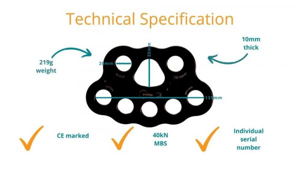 5-Point Aerial Rigging Plate - Prodigy